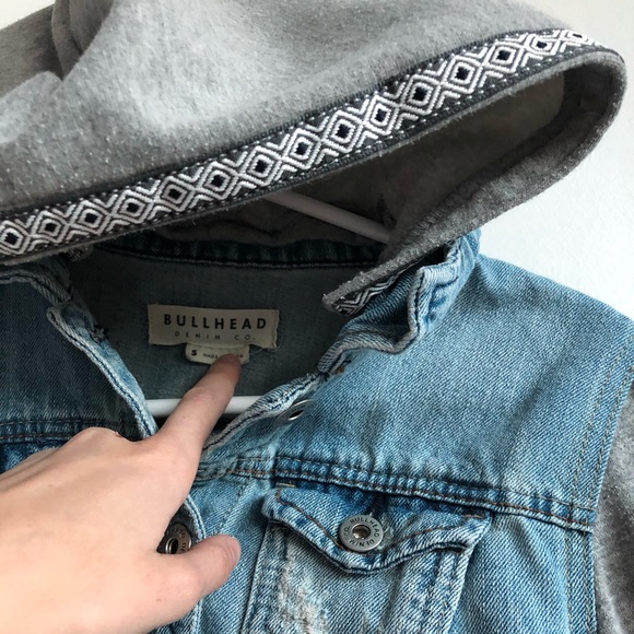 Bullhead Denim/hoodie Jacket - Picture 2 of 4